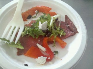 Food Porn - Beef Carpaccio prepared by Kevin Gillespie at the Top Chef Tour in Chicago