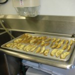 Potato wedges all ready for the oven
